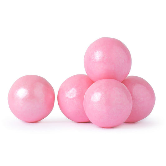 Light Pink Shimmer Tutti Frutti Gumball Candy - 12 LB Bulk