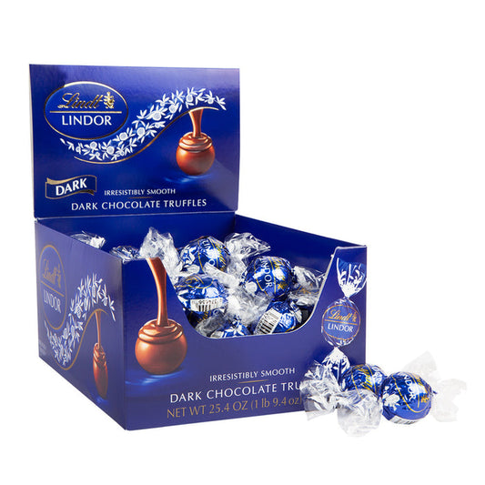 Lindt Lindor Dark Chocolate Truffle Candy Box - 60 Count