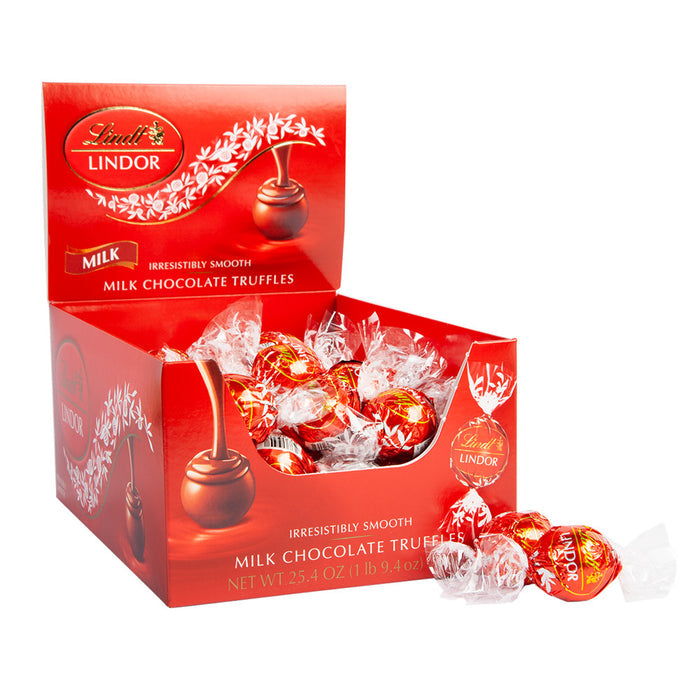 Lindt Lindor Milk Chocolate Truffle Candy Box - 60 Count