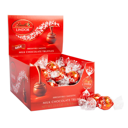 Lindt Lindor Milk Chocolate Truffle Candy Box - 60 Count