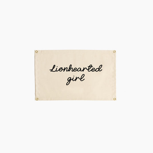 Lionhearted Girl Wall Hanging Wall Hanging Nursery Decor
