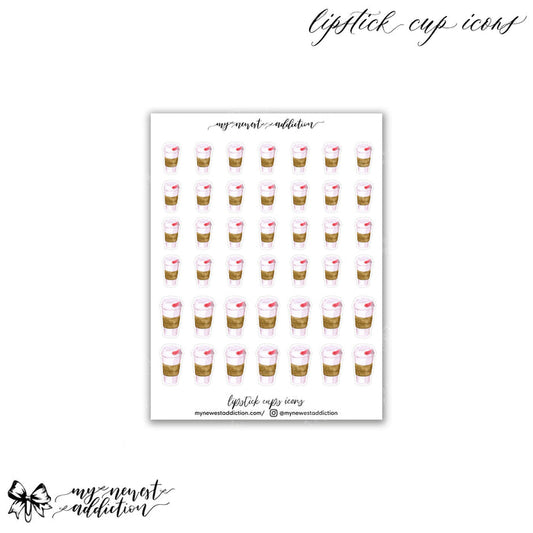 LIPSTICK CUP ICONS