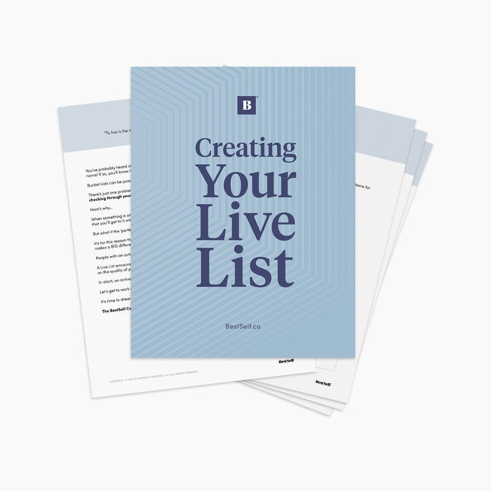 Live List Workbook (Digital Download) Digital Download Personal Growth