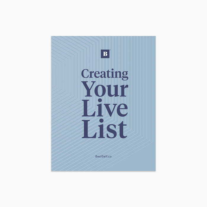 Live List Workbook (Digital Download) Digital Download Personal Growth