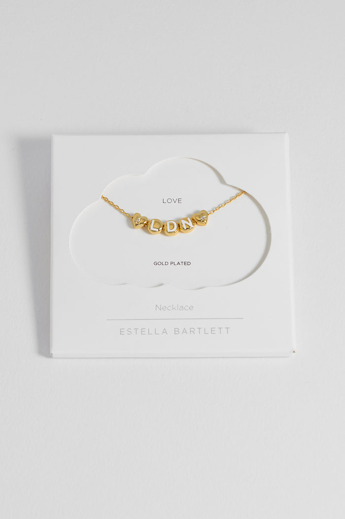London Letter Bead Necklace