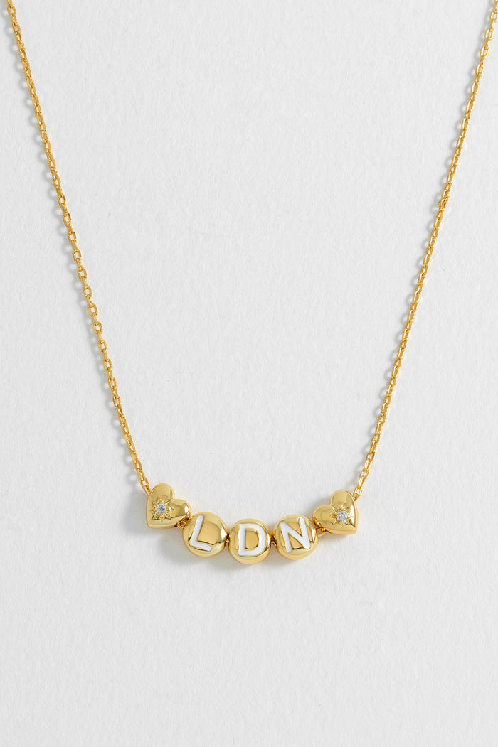London Letter Bead Necklace