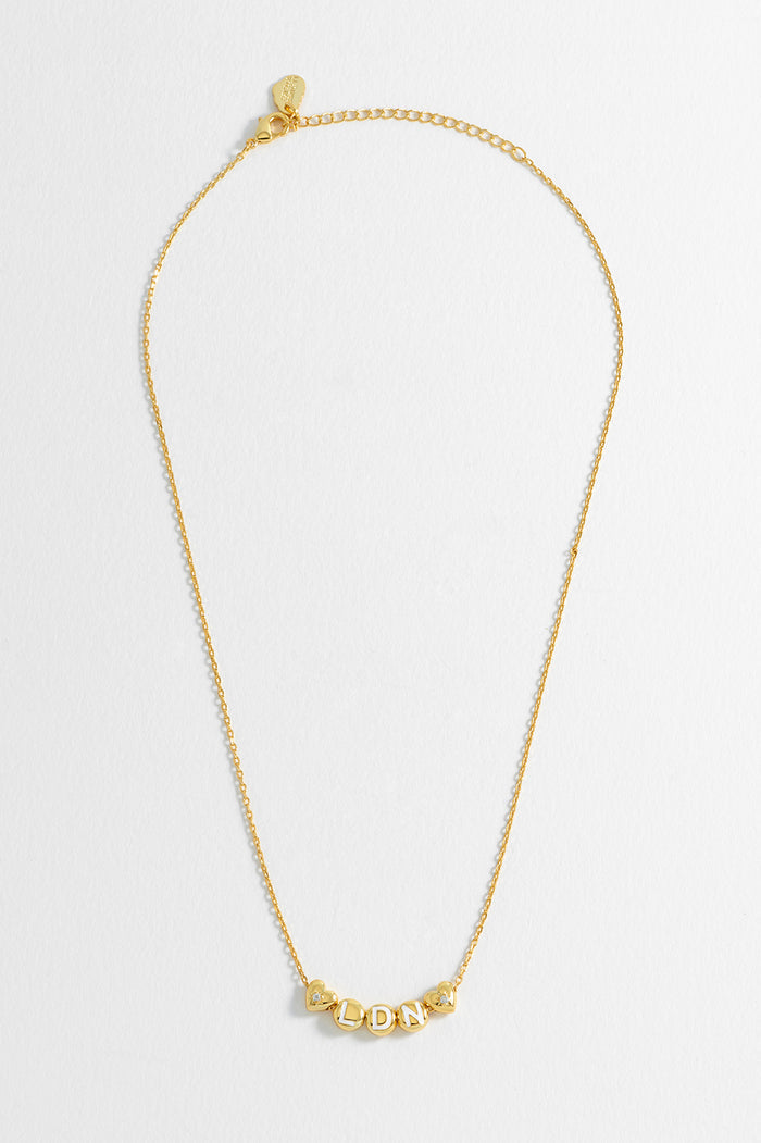 London Letter Bead Necklace