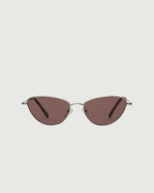 Silver::Lou Sunglasses cateye Silver metal front