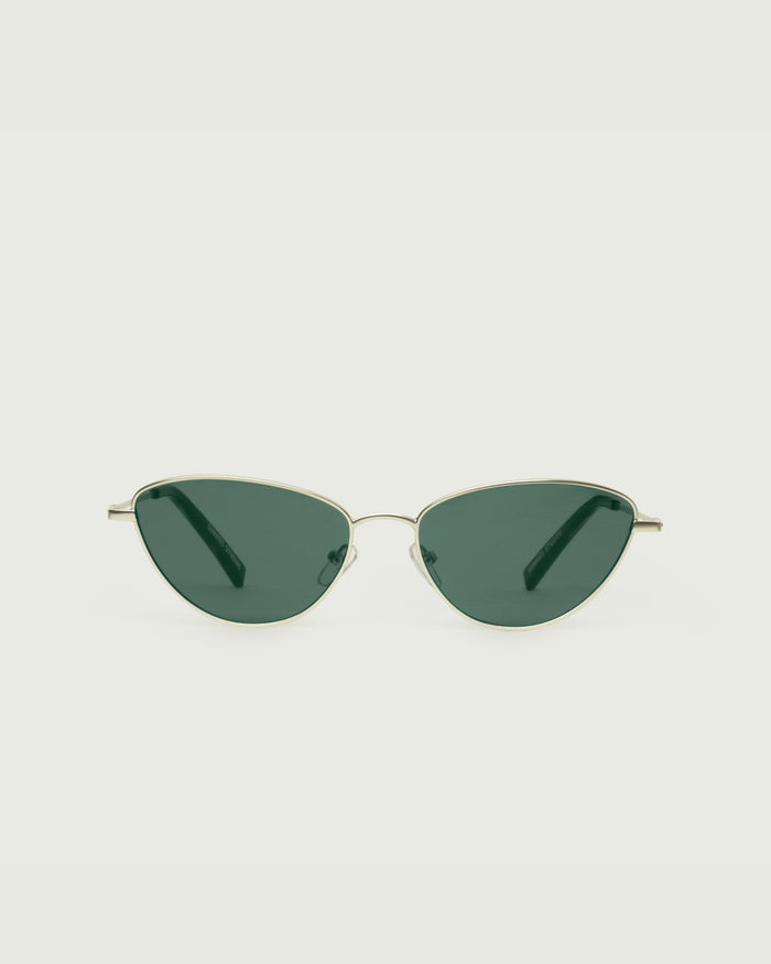 Tinsel::Lou Sunglasses cateye Gold metal front