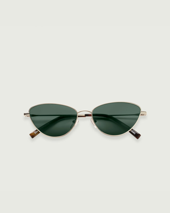 Tinsel::Lou Sunglasses cateye Gold metal top