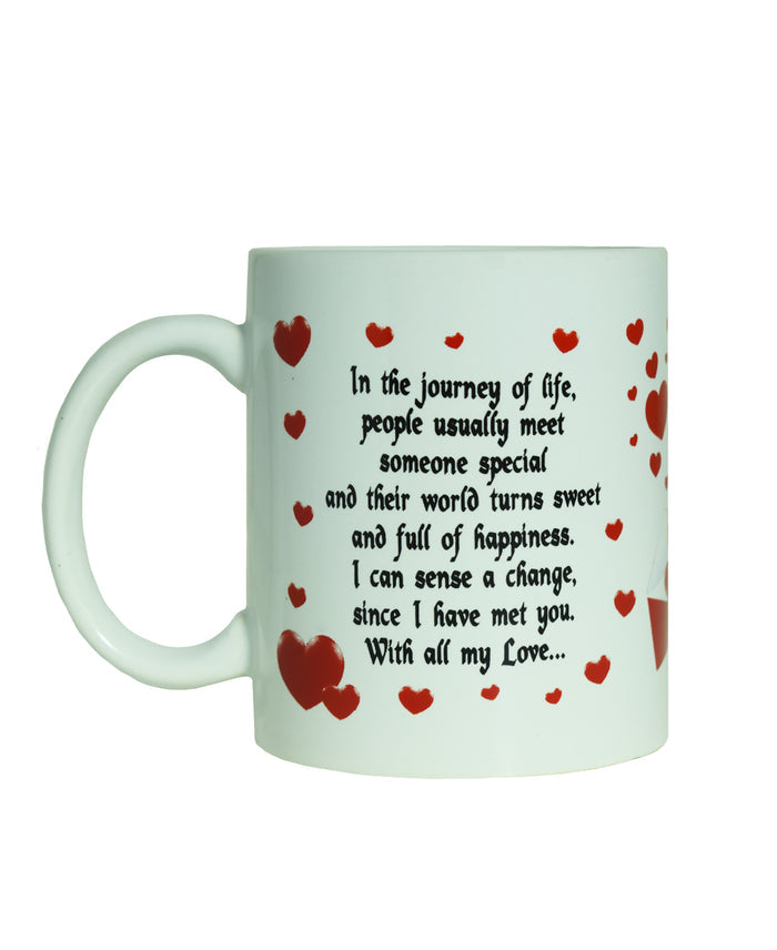 Love Designs Valentines 440ml Mug - White With Imprint