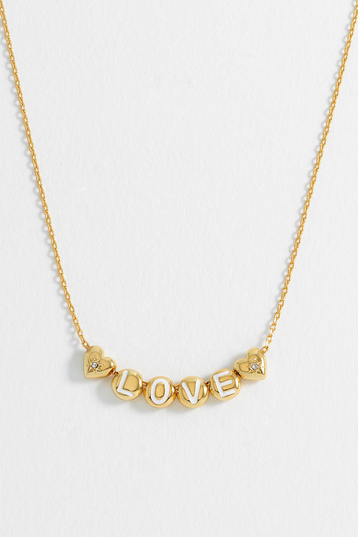 Love Letter Bead Necklace