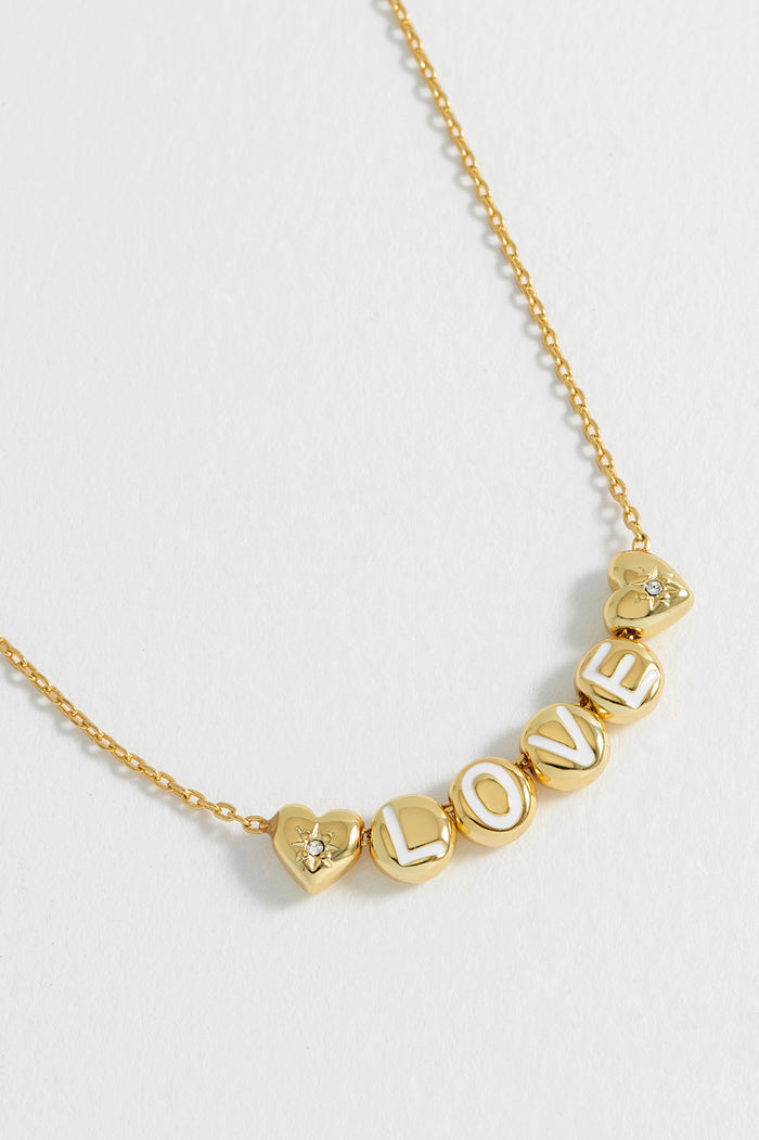Love Letter Bead Necklace