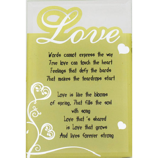 Lovers Design Love Frame - Gold & White