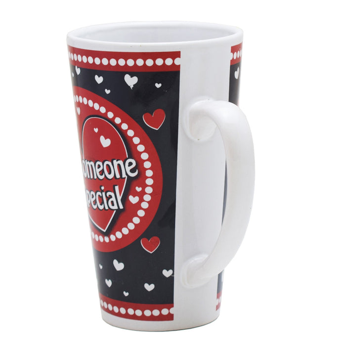 Lovers Design Valentines 470ml Mug - White & Black