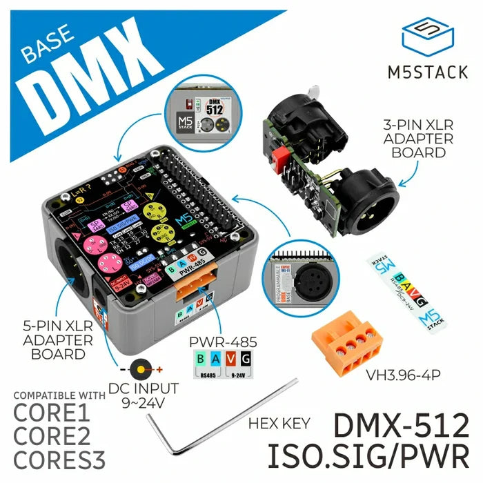 M5Stack DMX Base - m5stack-store