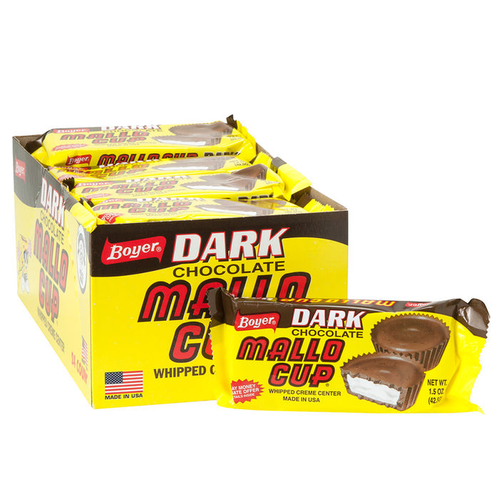 Mallo Cups Dark Chocolate Candy Cups - 24 Count