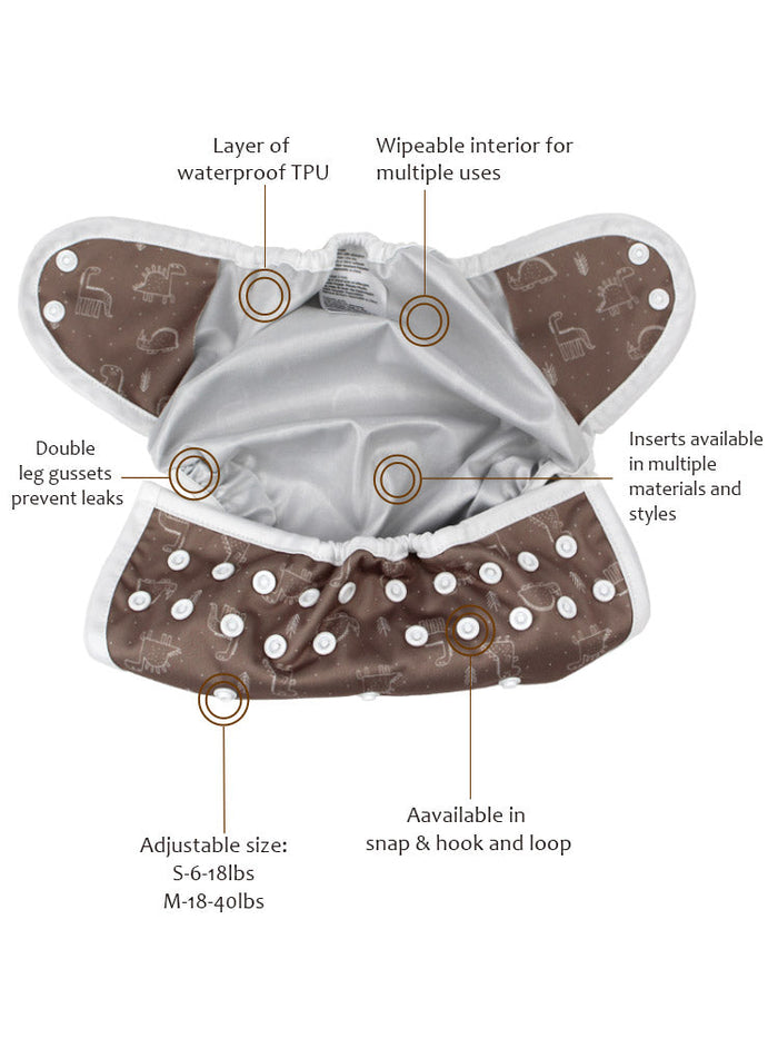 Mama Koala Cloth Diaper Cover - C1PD64003P