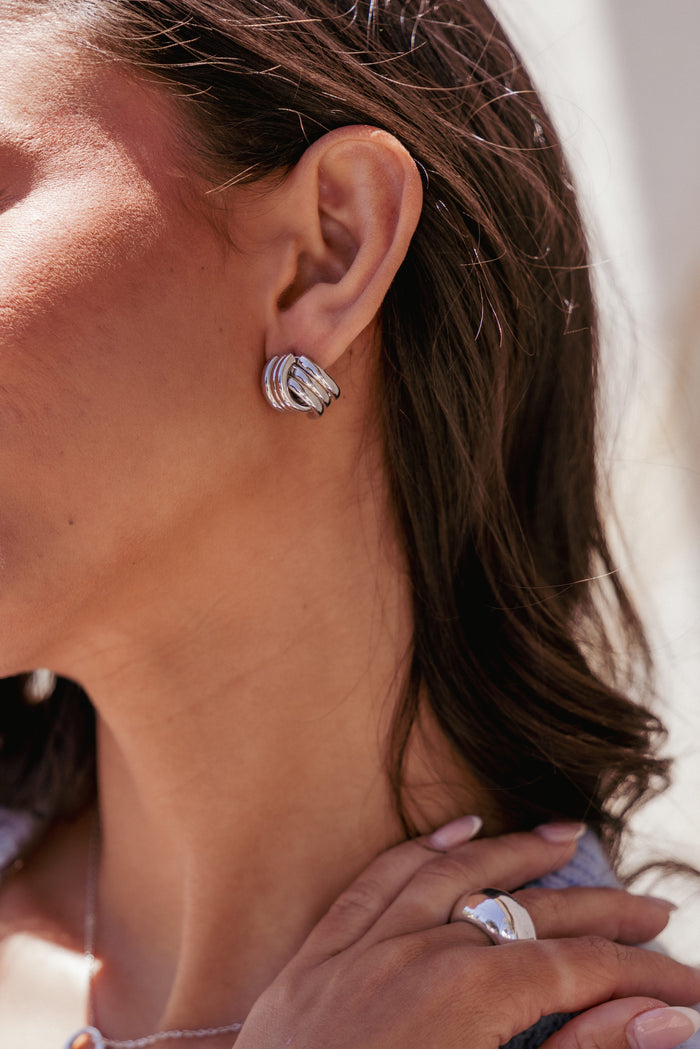 Petal and Pup USA ACCESSORIES Marigold Earrings - Silver One Size
