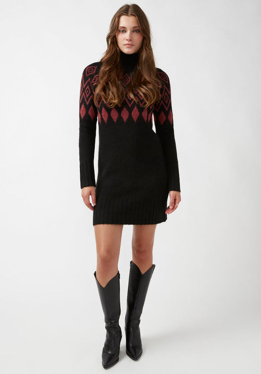 Buffalo Dresses Black Knit Casual Dresses Easy-Wear Silhouette Easy-Care Styling