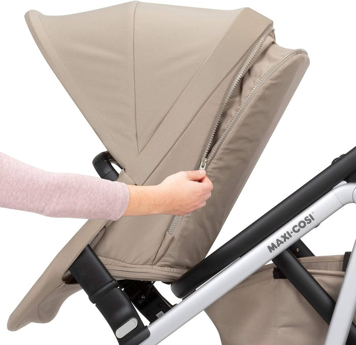 Maxi-Cosi Lila Modular Stroller Duo Seat Kit with Car Seat & Stroller Adapters, Nomad Sand, One Size