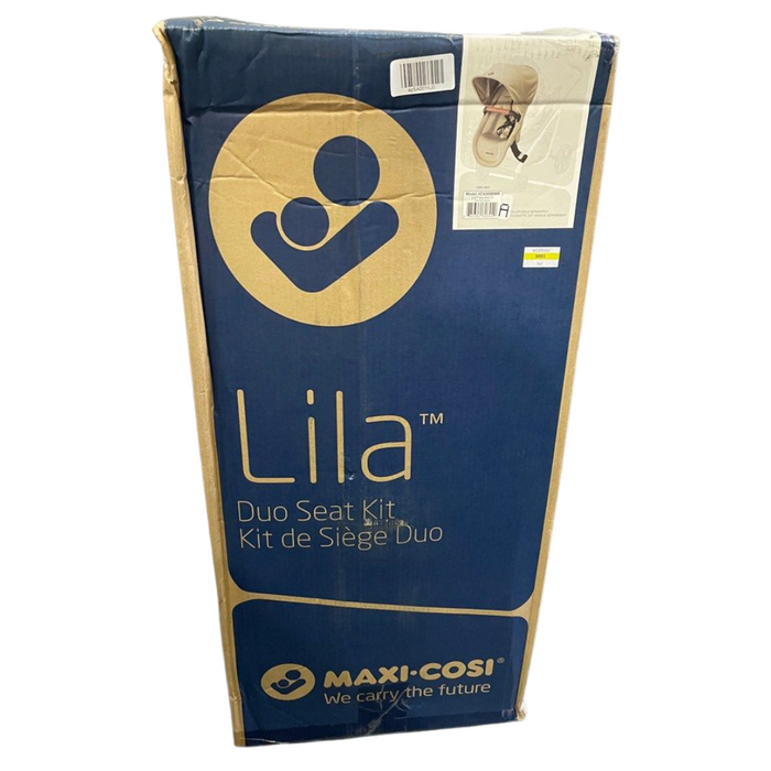 Maxi-Cosi Lila Modular Stroller Duo Seat Kit with Car Seat & Stroller Adapters, Nomad Sand, One Size