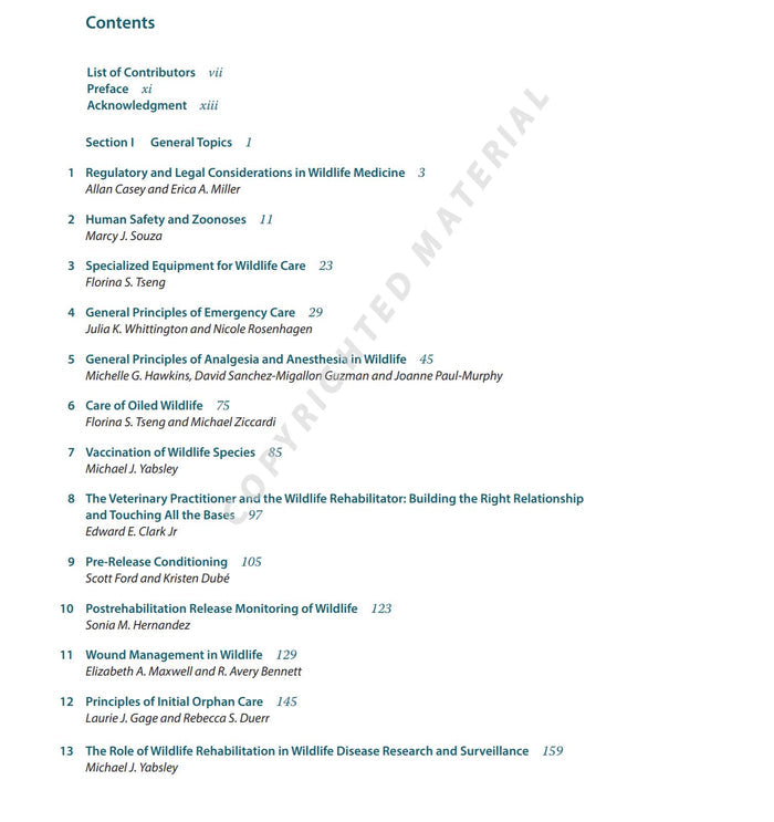 Medical Management of Wildlife Species: A Guide for Practitioners