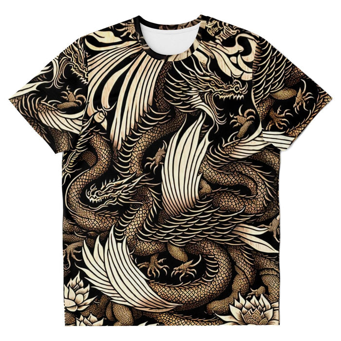 Medieval Basilisk Mythology: Ancient Greek King of Serpents, Snakes | Golden Scaled Dragon, Reptile Graphic Art T-Shirt