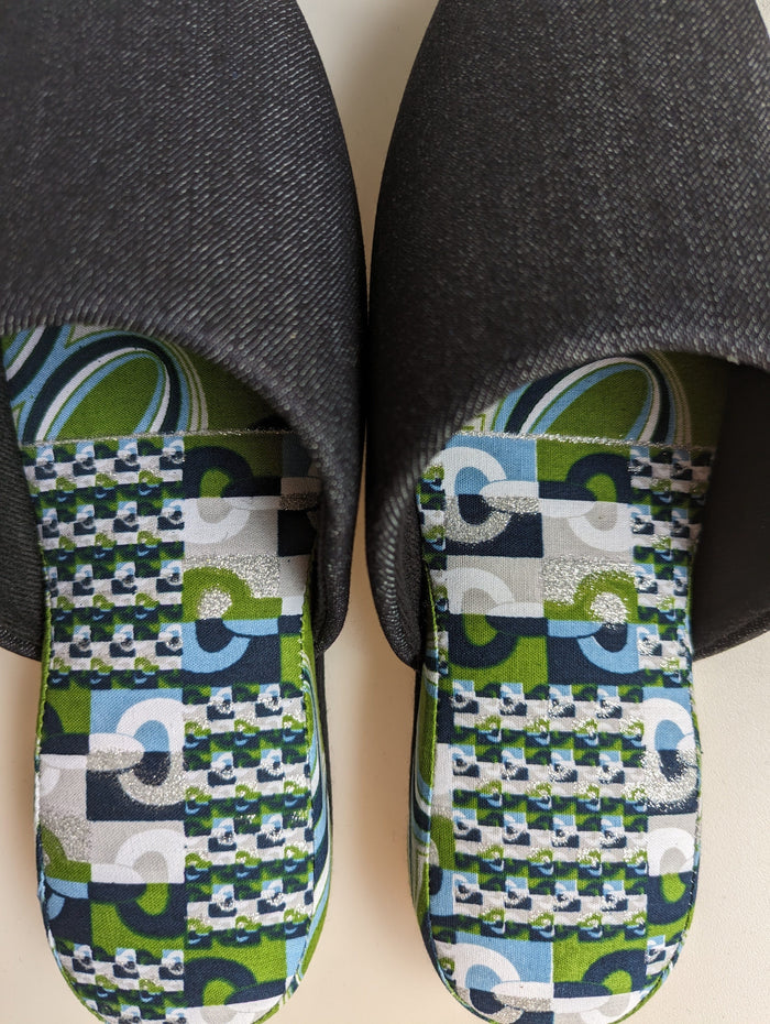 Medium | Denim Mix Slippers 2023AW-M08 lamé