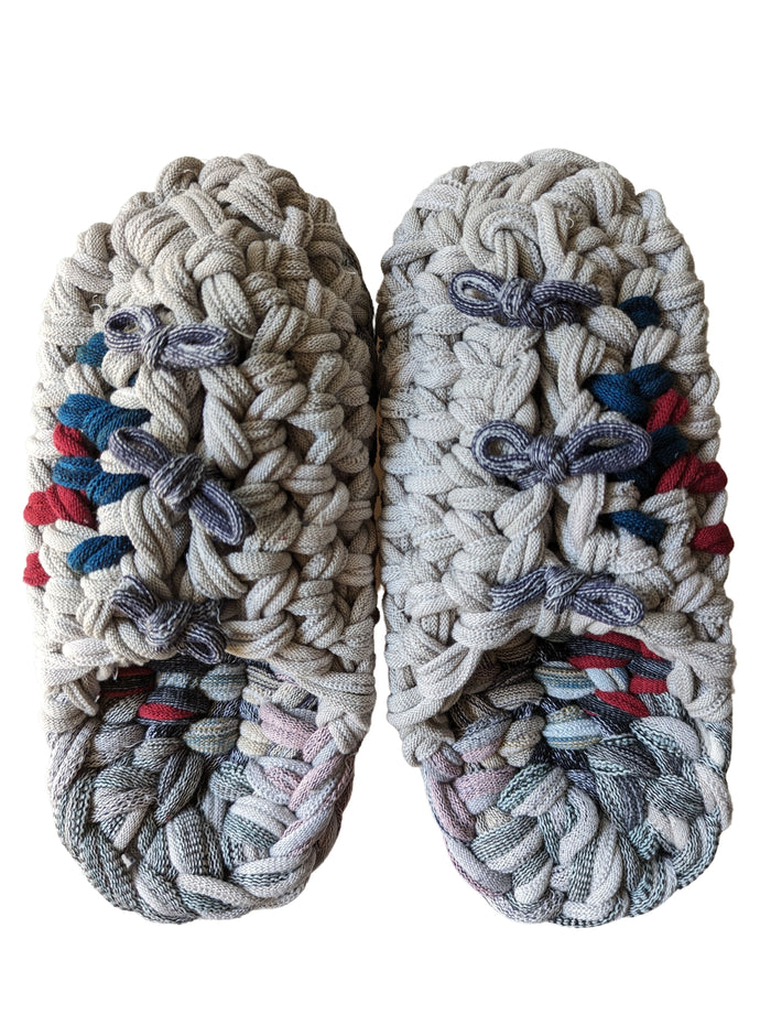 Medium | Knit up-cycle slippers 2023-M07 [Medium] - Heiwa Slipper