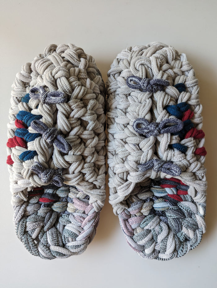 Medium | Knit up-cycle slippers 2023-M07 [Medium] - Heiwa Slipper