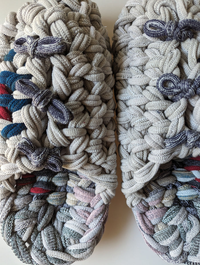 Medium | Knit up-cycle slippers 2023-M07 [Medium] - Heiwa Slipper
