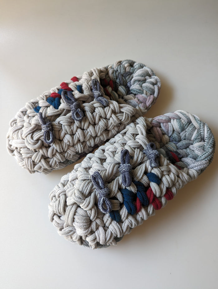 Medium | Knit up-cycle slippers 2023-M07 [Medium] - Heiwa Slipper