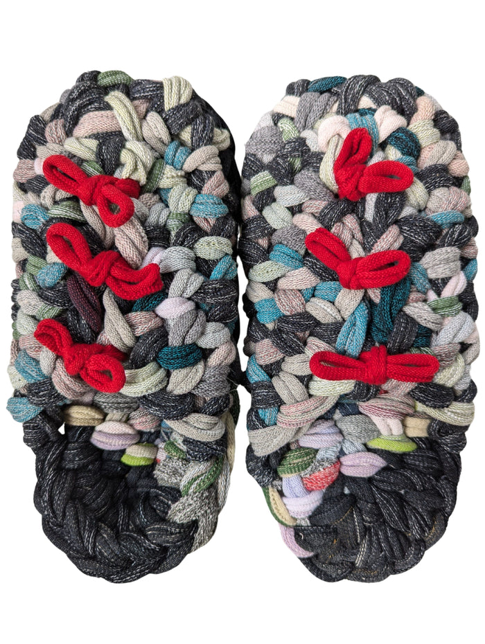 Medium | Knit up-cycle slippers 2024-M116 [Medium] - Heiwa Slipper