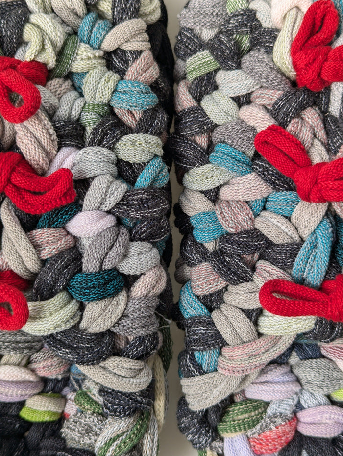 Medium | Knit up-cycle slippers 2024-M116 [Medium] - Heiwa Slipper