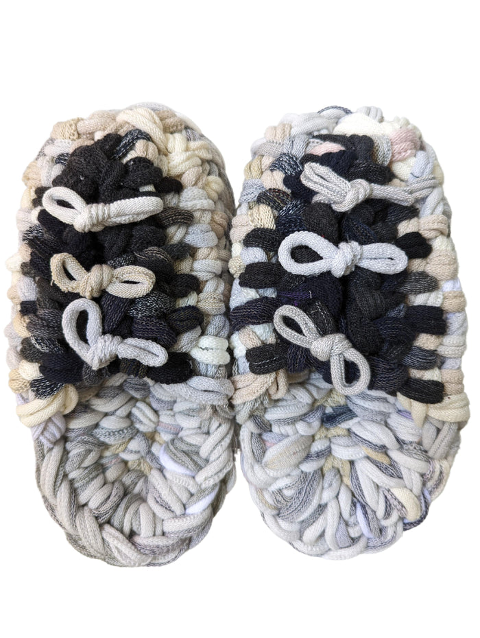 Medium | Knit up-cycle slippers 2024-M54 [Medium]