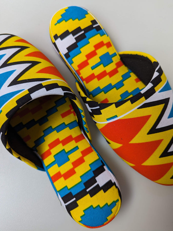 Medium | Print Mix Slippers 2023AW-M03 - Heiwa Slipper