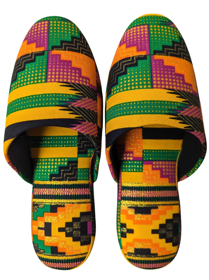 Medium | Print Mix Slippers 2023AW-M04 lamé - Heiwa Slipper