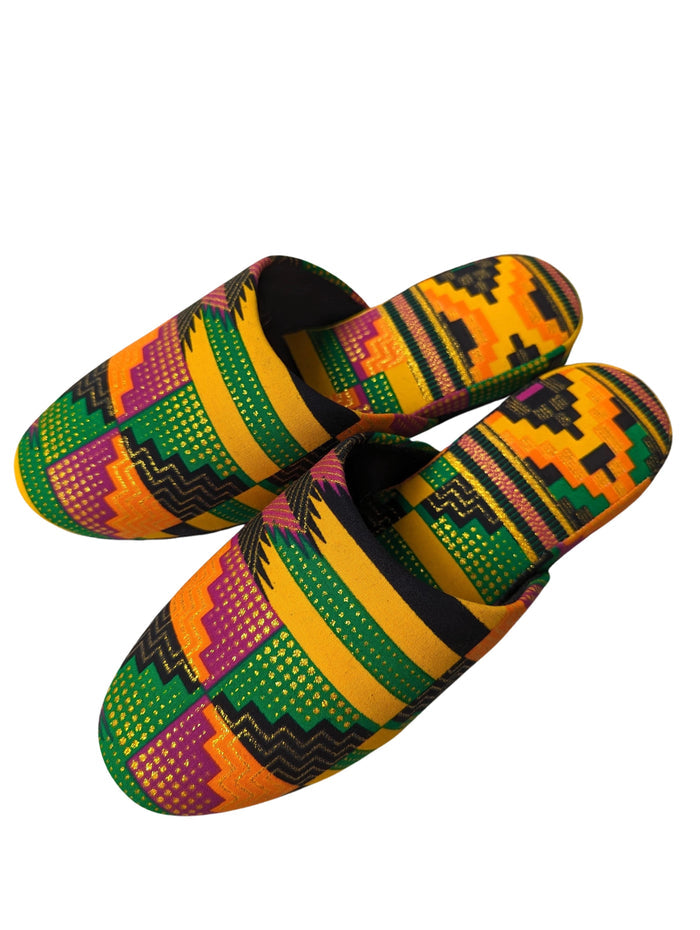 Medium | Print Mix Slippers 2023AW-M04 lamé - Heiwa Slipper