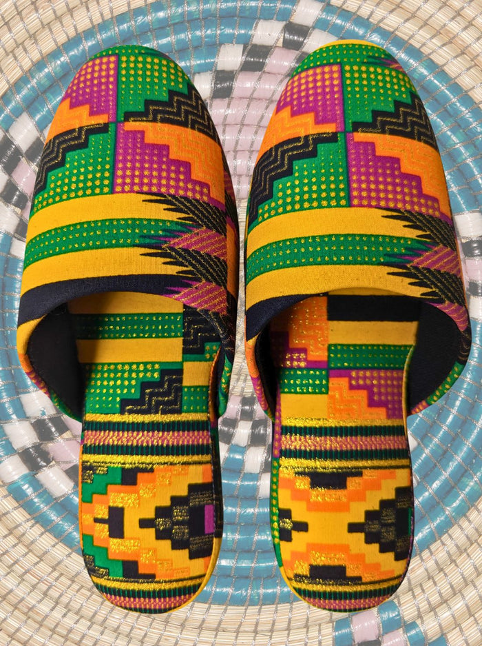 Medium | Print Mix Slippers 2023AW-M04 lamé - Heiwa Slipper