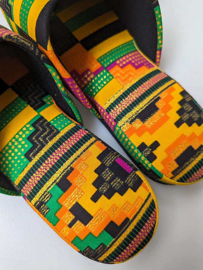 Medium | Print Mix Slippers 2023AW-M04 lamé - Heiwa Slipper