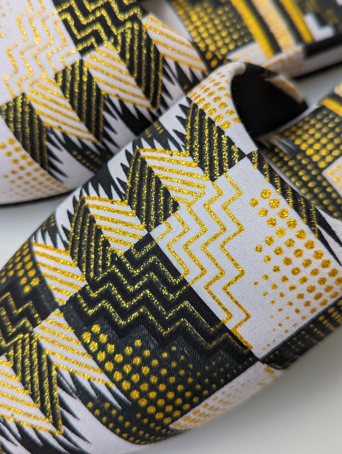 Medium | Print Mix Slippers 2023AW-M05 lamé