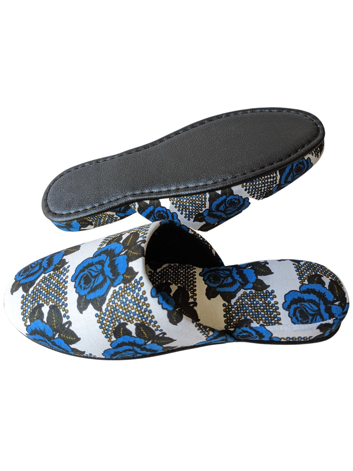 Medium Rose Print Mix Slippers [vinyl sole] 2021AW-Rose-M06 [Size Medium] Rose M06 - Heiwa Slipper