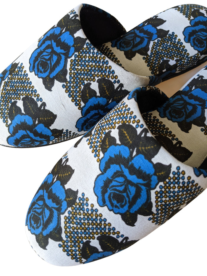 Medium Rose Print Mix Slippers [vinyl sole] 2021AW-Rose-M06 [Size Medium] Rose M06 - Heiwa Slipper