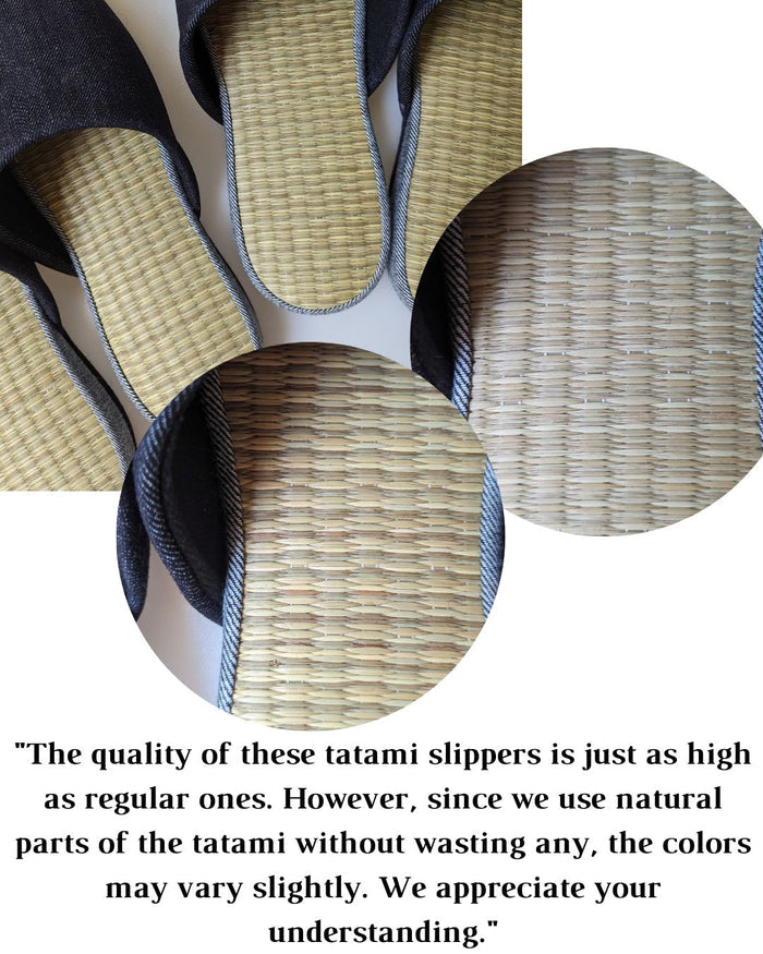 Medium Tatami Print Mix Slippers 2024SS-M07 - Heiwa Slipper
