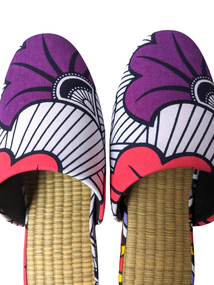 Medium Tatami Print Mix Slippers 2024SS-M07 - Heiwa Slipper