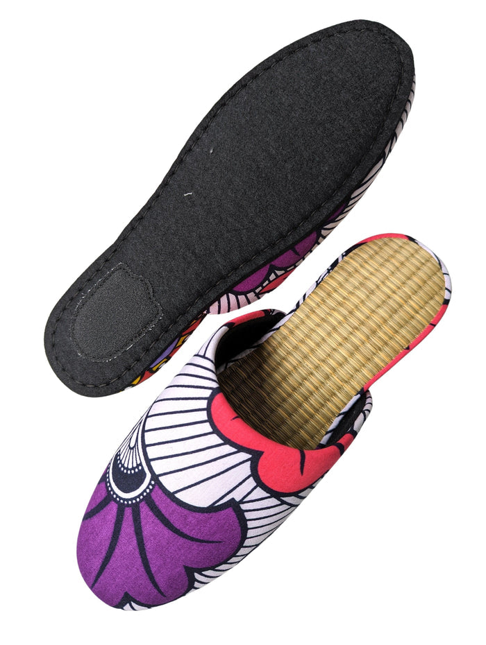 Medium Tatami Print Mix Slippers 2024SS-M07 - Heiwa Slipper