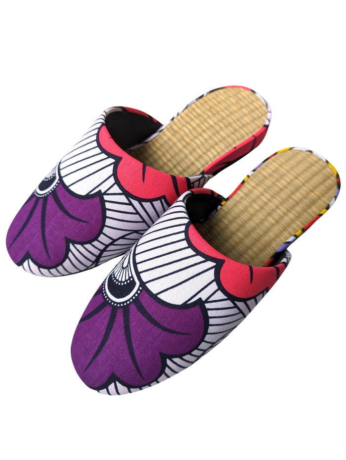 Medium Tatami Print Mix Slippers 2024SS-M07 - Heiwa Slipper