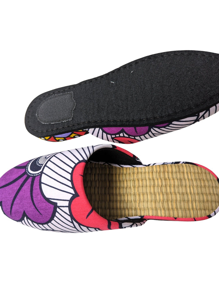 Medium Tatami Print Mix Slippers 2024SS-M07 - Heiwa Slipper