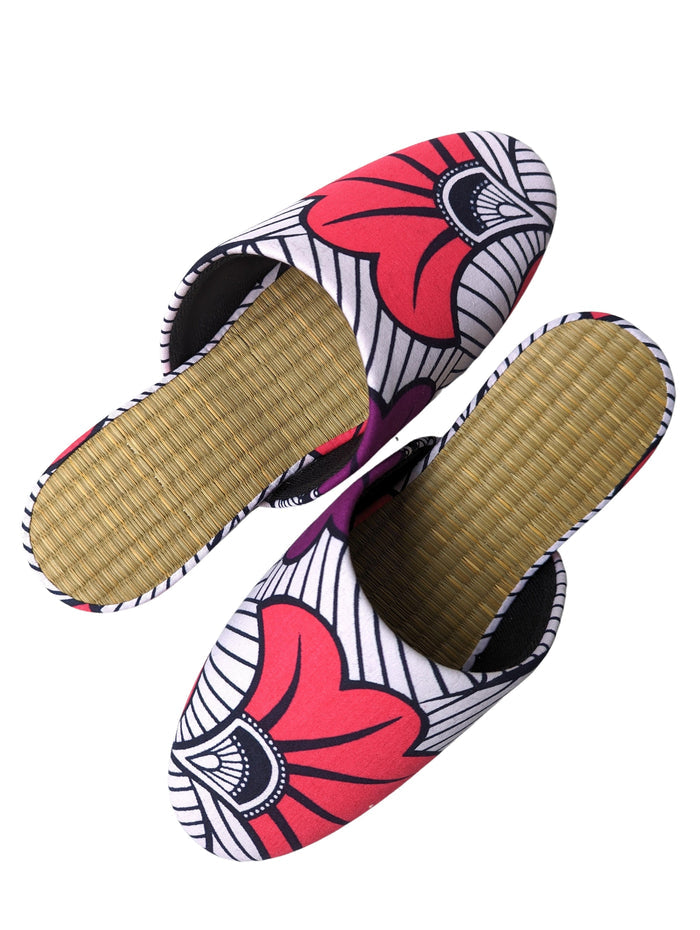 Medium Tatami Print Mix Slippers 2024SS-M07 - Heiwa Slipper